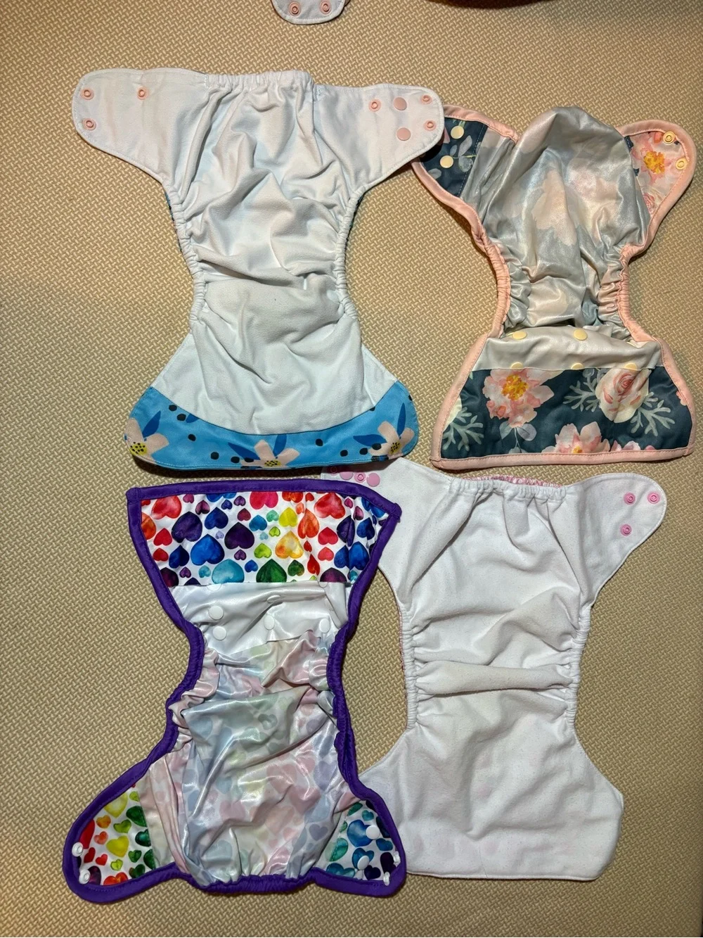 Nora’s Nursery Baby Diaper Cover - Blue Floral & Mixed Prints
